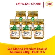 SAN MARINO Premium Spanish Sardines 240g - Pack of 5