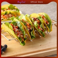 MagiDeal Taco Holder Stand Stainless Steel Taco Tray Stylish Taco Shell Holders Rack