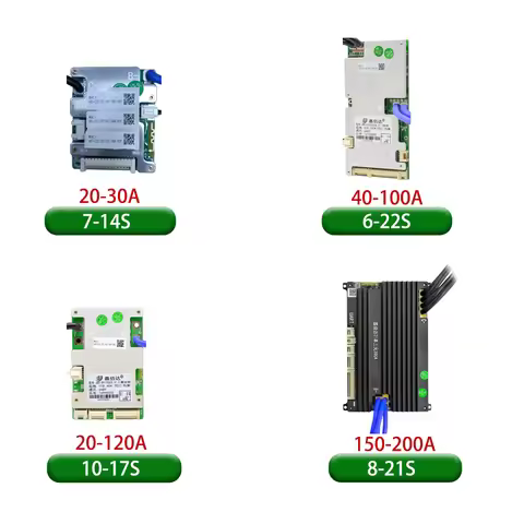 JBD BMS Smart Identify 6S-22S LiFePo4 Li-ion Battery Bms 20A 30A 40A 50A 60A 80A 150A 200A Bluilt-in