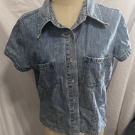 Faded Jeans With Snap Buttons