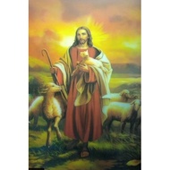 JO808 Gambar 3D Kristen Katolik gambar rohani Yesus Maria perjamuan ku