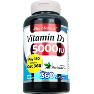 Lab - Vitamin d - 5000 IU of - Vitamin d3-360 Softgels - Vitamin d3 5000 iu - for Bone, Teeth, Muscl