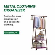 Minimalist DIY Metal Open Wardrobe Closet Almari Besi Baju Pakaian Kanak-kanak