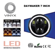 Lampu LED DOT SAE Daymaker 7 inch inci Halo Ring Batok Lampu Utama Motor Mobil Harley Jeep 7Y1