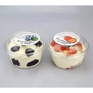 10 round PET plastic boxes 10x6x7.5cm, XY581 - hanadolambanh