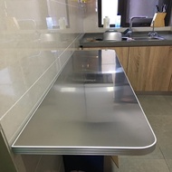 Stainless 304 Kitchen Table Table Steel Wall Mounted Table No Drilling Required Foldable Small Table