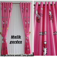 Gorden karakter hello kitty/gorden jendela/gorden pintu/gorden minimalis/gorden import motif terbaru