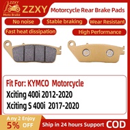 1 Pair Rear Motorcycle Accessories Ceramic Fiber Brake Pads For KYMCO Xciting 400i 2012-2025 Xciting