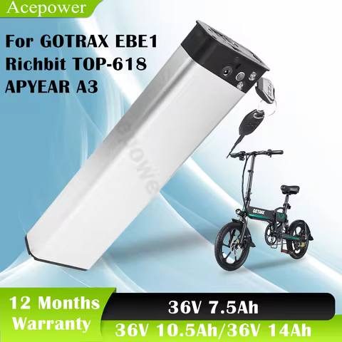 For GOTRAX EBE1 Richbit TOP618 36V 7.5Ah 10.4Ah 14Ah Electric Bicycle Battery for APYEAR A3 HoldOn Q