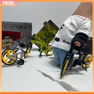 yakhsu|  Small Finger Bike Educational Bicycle Toy Mini Foldable Downhill Mountain Bike Model with Rotary Wheels Educational Toy for Boys and Girls Desktop Decoration Gift