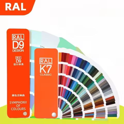 RAL Color Card Raul Standard Chart RAL-D9 Designer Compact Edition RAL-K7 Original Version Color Sym