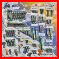 🏁YAMAHA NVX V1 V2 FULL SET SCREW CNC TITANIUM GREEN RAINBOW 🏁 ORIGINAL HENG THAILAND SKRU SET NVX 15
