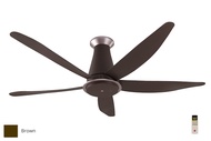 KDK K15YX RBR 5 Blade 60" Remote Control Ceiling Fan Brown 323mm  (PM FOR BEST PRICE)