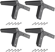 4 Pcs Black Metal Table Legs, Modern Replacement Sofa & Desk Legs, 12Cm (4.7In) Cabinet Support Feet