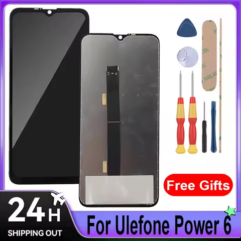 For Ulefone Power 6 LCD Display + Touch Screen Full Assembly Mobile Phone Replacement Parts With Too