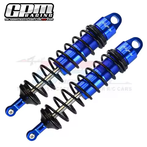 GPM Metal Aluminum Alloy 143mm Rear Shock Absorber 9661 for Traxxas 1/8 Sledge 4WD Monster Truck 950