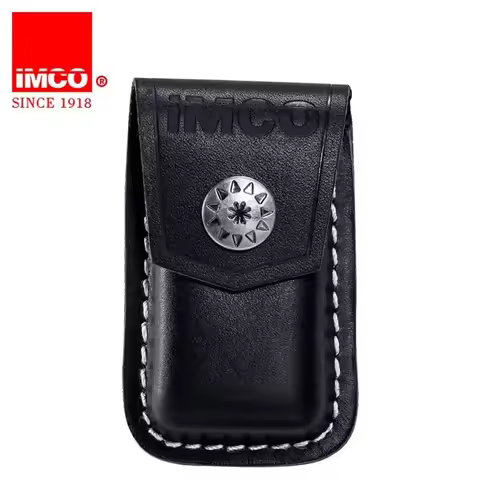 New Original IMCO Gasoline Oil Lighters Genuine Leather Case Cigarettes Accessories Men's Gift 6700 