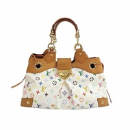 Louis Vuitton(LV)Ursula中號植鞣革白三彩推鎖搭扣包單肩包