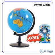 Educational Globe 14cm 18cm 21cm World Earth Atlas Map Swivel Stand Geography School / Globe Earth