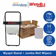 1CTN Wypall L10 Jumbo Roll Wipers 20271 (2rolls/ ctn) + 1 Unit Wypall Floor Mounted Stand 80585