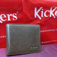leather wallet jenama Kickers 100%leather original Kickers