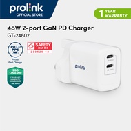 [SIRIM✔] Prolink 48W 2-Port GaN charger fast charging compatible for iphone | samsung | laptop | GT2