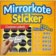 Label Sticker Mirrorkote, packaging label sticker,sticker label,digital sticker label