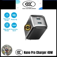 CCC 521 Nano Pro USB C Charger 40W Type C Charger Fast Charging