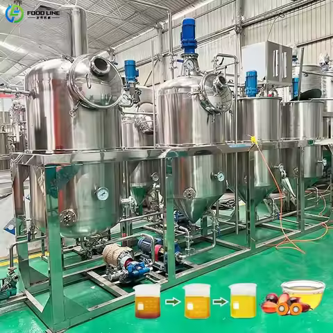 Customized Red Palm Crude Oil Refine Machine Mini Small Coconut Oil Refinery Plant China