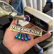 (Price per piece of Baud) H2C Titanium Rear View Mirror Bolts or Similar to Original Vietnam Titaniu