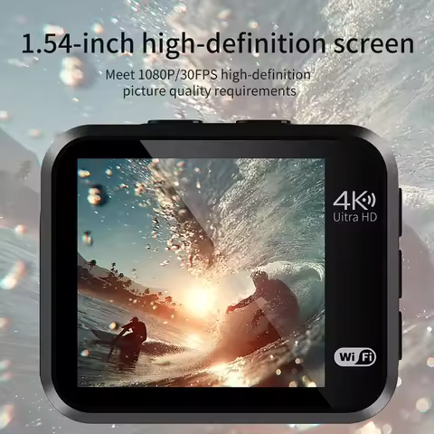 Mini Action Camera 4K Ultra HD 16MP WiFi 145° 10M Body Waterproof Helmet 2025 Recording Cameras Spor
