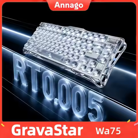 GravaStar Wa75 Gintama Magnetic Switch Gaming Keyboard RGB Backlight Hot Swap Low Delay VALORANT Esp