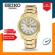 Seiko 5 Automatic 21 Jewels Mens Gold Stainless Steel Band Watch SNKK84K1 [Clearance Sale]