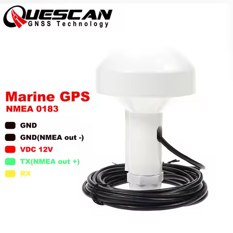 12V RS232 Marine Radio NMEA 0183 GPS Antenna Receiver Garmin GPS17 GPSMAP Raymarine Lowrance GPS VHF