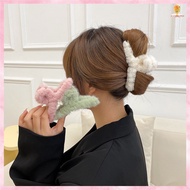 Korean Style Autumn Plush Hair Clip 秋冬毛绒发夹 鲨鱼夹 Klip Rambut Logam Jepit Rambut Hair Accessories Penye