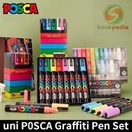 Uni POSCA Water Based Paint Marker Set PC-1M PC-3M PC-5M PC-8K Set Posca Multi Marker 1M 5M 8K3m