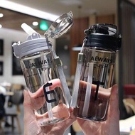 stanley tumbler zojirushi thermal flask plastic water cup male adult pop cap sports fitness water bottle female student anti fall pregnant woman duck bill straight suction straw cu