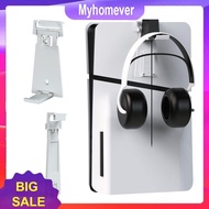 Wall Mount Controller Holder Headphone Hook Hanger for PS5 Slim/PS5 Console