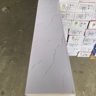 Plafon PVC putih motif marmer glossy