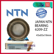 6209 ZZ NTN Japan Bearing 6209-ZZ (45 X 85 X 19mm) - 100% ORIGINAL