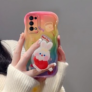 Case OPPO Reno5 Cute Cartoon Rabbit Phone Case OPPO Reno2 Reno2F 2Z Reno3 Colorful Silicone Reno6 Reno7 Cover