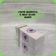 Papir Paper Mahkota R MILD HIJAU Manis 1 Bendel 2000 Lembar