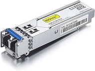 1.25G SFP Transceiver 1000Base-LX, 1310nm SMF DOM Duplex LC Module, up to 10 km, Compatible with Mel