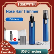 Nose Hair Trimmer, Painless Electric Nose Clipper USB Rechargeable Nasal Hair Removal for Men and Women Easy Cleansing