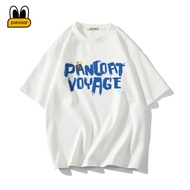 Pancoat2024 Summer Short-Sleeved t-Shirt Loose Retro Original Printed Trendy Couple Top