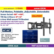 TV Bracket Full Motion, Heavy Duty, DY5590XZ for TV 55 - 90 Inch