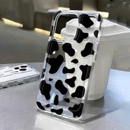 กรณีโทรศัพท์มือถือของ Apple 15 ลายวัวพื้นเต็มรุ่นสองรุ่นใหม่ของแก้วและช่องว่างขนาดใหญ่ ไอโฟน 16 โปรแ