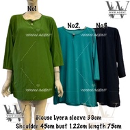 8931 long blouse Lycra / borong murah