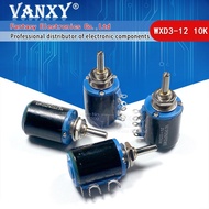 2PCS WXD3-12 1W 10K ohm WXD3-12-1W 5 ring multi-circle precision wire-wound potentiometer