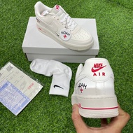 Sneaker AF/1 Fo/ce One White Red NOAH High Quality Real Photo + full box + Free Socks